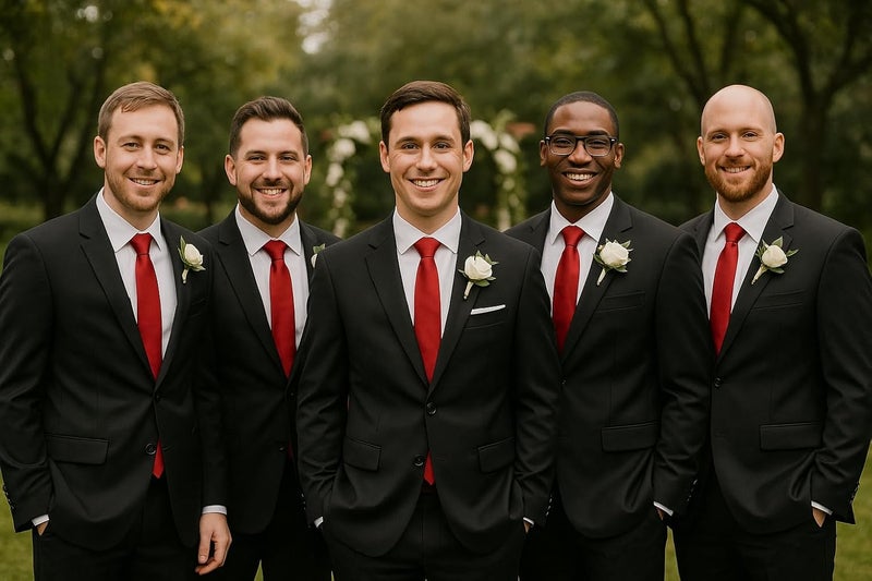 DIBI Solid Color Ties for Men, Formal Mens Ties, Neck Tie, Classic Tie for Boys Women Teens, Wedding Business Costume Necktie - Image 4